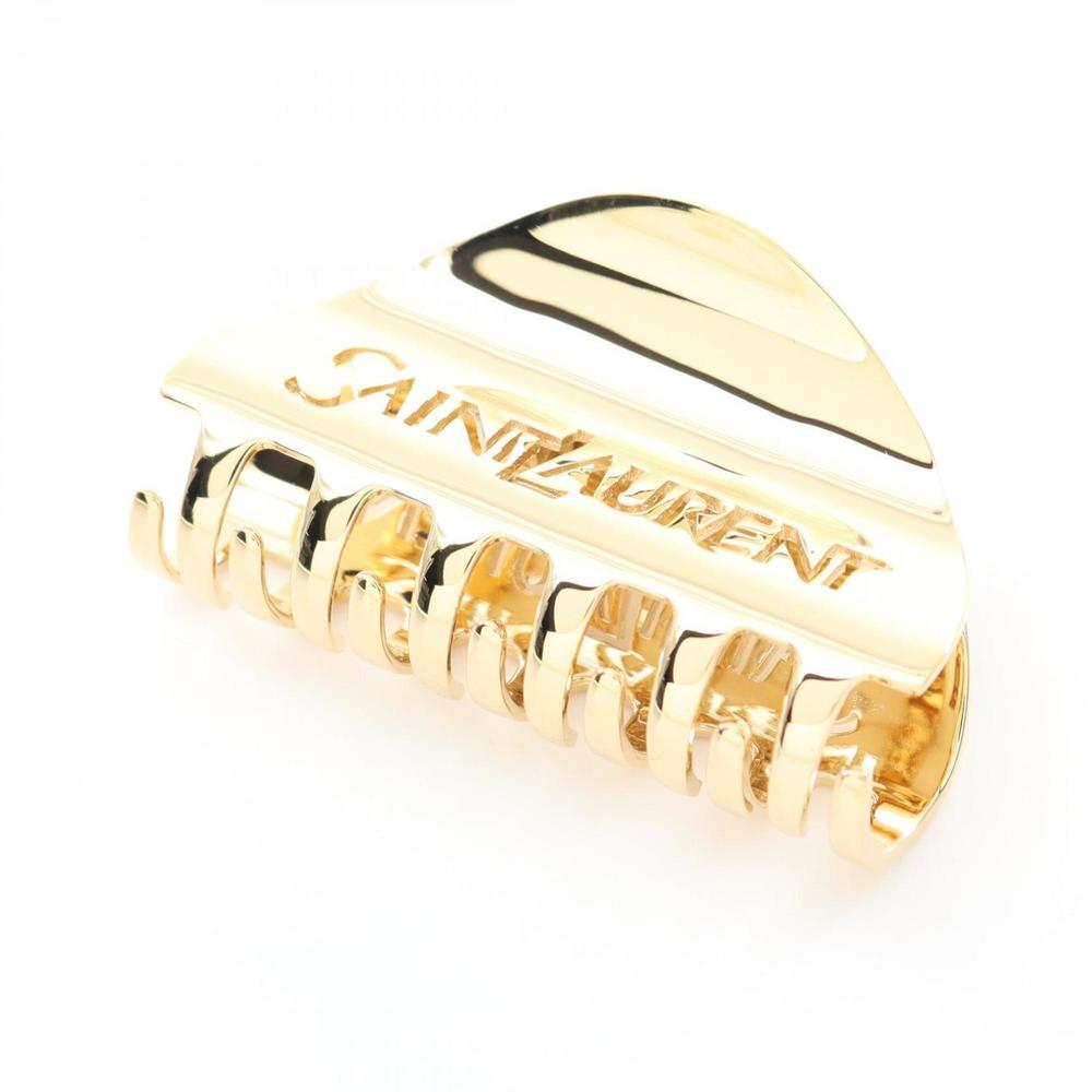 Yves Saint Laurent Saint Laurent Hair Clip GP (Gold Plated) Women's Gold - Picture 3 of 4